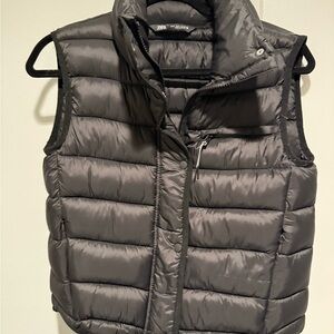 Zara Charcoal Quilted Vest